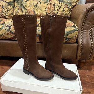 Steven Natural Comfort Zoe Suede Riding Boot Women's 7.5‎